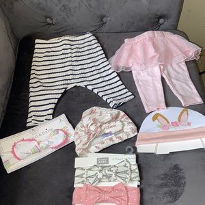 ALL FOR $12 total 7 items (2 bottoms, 2 hats, 3 bows)